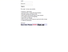 Tablet Screenshot of mail.zazi.com